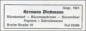 Klicken Sie auf die Grafik fr eine grere Ansicht 

Name:	Dieckmann _ Telefonbuchauszug 1971.jpg 
Hits:	5 
Gre:	12,8 KB 
ID:	7426